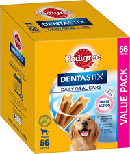PEDIGREE Dentastix Large Dental Dog Treats Daily Oral Care 56 Sticks Value Pack