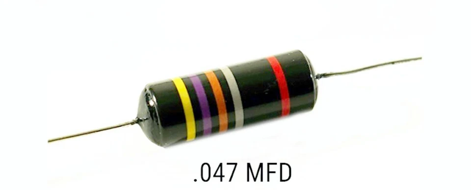 Condensador de tono lleno de aceite Centralab® Bumblebee .047MFD 081967 Foto 3 de 4