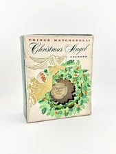 Lg. Vintage Prince Matchabelli "Christmas Angel" 4 Oz. Cologne/Bottle With Box