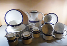 Porzellan Kaffee-Service für 6 Pers. Serie Echt Kobalt Winterling Kirchenlamitz