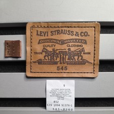 Vintage Levi's 545 Loose W30 L32 Jeans Replacement Patch Badge Label Denim P69