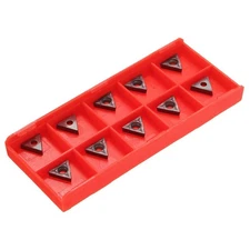 10Pcs TCMT 731 Carbide Insert C6 Grade For 1/4 & 5/16 Turning Tools 2mm 10mm