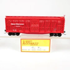 Accurail HO Scale Great Northern GN #56225 40' Wood Stock Car Kit Built 4702