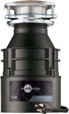 InSinkErator Garbage Disposal with Power Cord, 1/3 HP Continuous Feed, Black