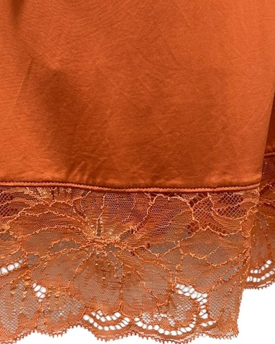 Like New Hanro Women's Orange Midi Dress and Robe Set, Size S - Picture 6 of 6