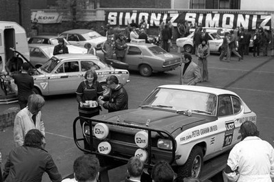 Peter Graham Jim reid Ford Capri World Cup Rally May 05 1974 Old Photo 1