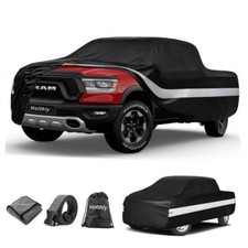10 Layers Truck Cover Waterproof All Custom Fit For Dodge Ram 1500 Black Gray