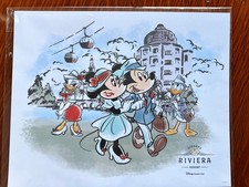 Disney DVC Member Riviera Resort Mickey Minnie Mouse Daisy Skyliner Art Print