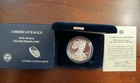 2013 W American Silver Eagle Choice Proof Bullion $1 Coin OGP COA