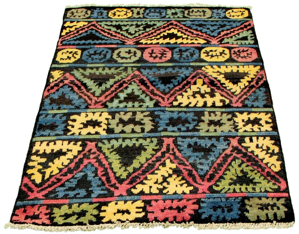 4'0" x 5'9" Hand Knotted Area Rug Traditional Oriental Wool Carpet - Image 2 of 4