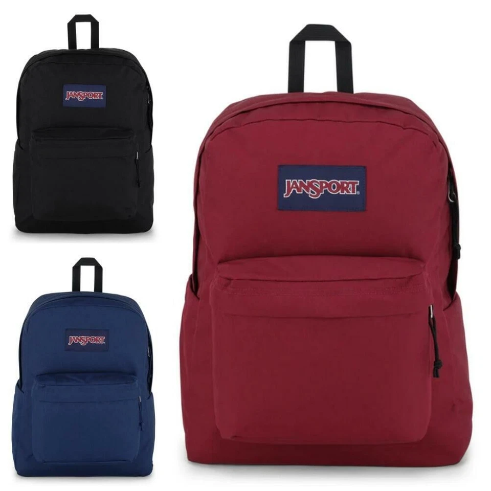 JanSport SuperBreak Plus Durable Padded 15" Laptop Sleeve Daypack Backpack
