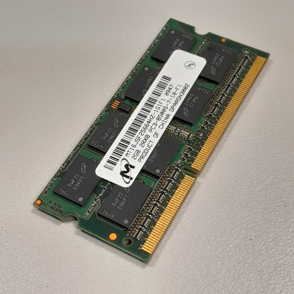 Micron DDR3 2GB RAM PC3-8500 1066Mhz non-ECC 1.5V SODIMM Apple Mac iMac A1311 - Image 2 of 4