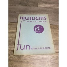 Vintage Highlights for Children Magazine January 1949 Fun with a Purpose Rare