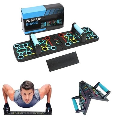 Multifunctional Push Up Bar Board Set Foldable Fitness Stand for Home Workout