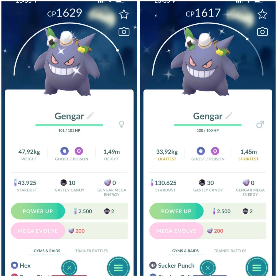 ✨ Shiny Gengar Halloween Tricks & Treats ✨ P T C -20k Sternenstaub - Beschreibung