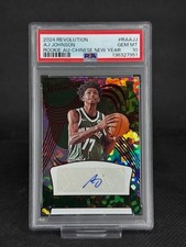 2024-25 Revolution - Rookie Autographs AJ Johnson Chinese New Year SSP #'d /28 