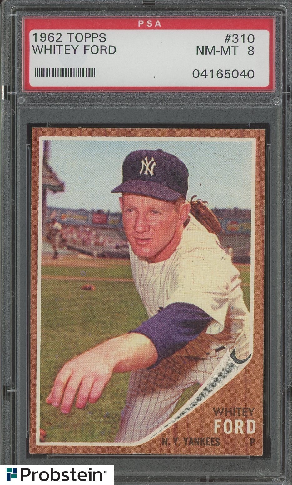 1962 Topps #310 Whitey Ford New York Yankees HOF PSA 8 NM-MT