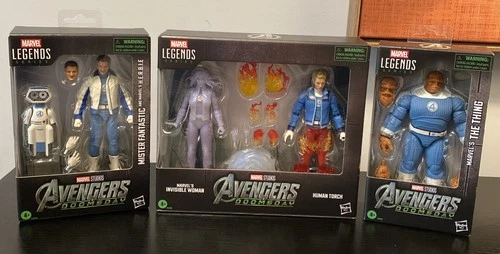 Marvel Legends Avengers Doomsday Fantastic Four Sue, Johnny, Ben, Herbie, & Reed - product listing photo