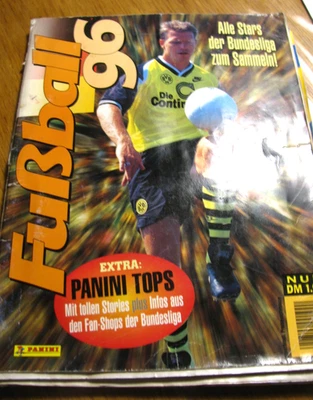 Stickeralbum Fußball 96 Panini Fußballalbum 13 Sticker fehlen abgenutzter Zustan - Bild 1 von 4