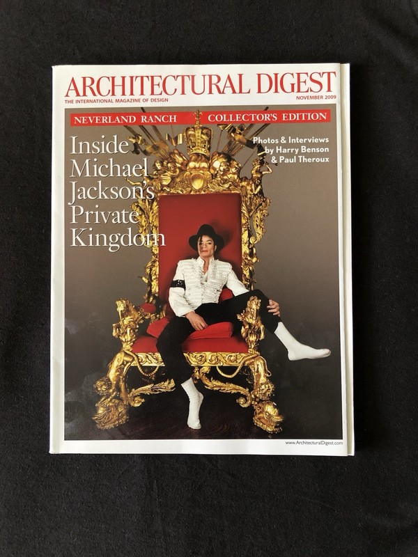 Architectural Digest Michael Jackson Nov. 2009
