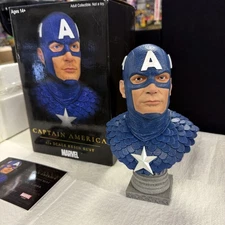 Captain America Diamond Select Toys Legends in 3-D 1/2 Scale Resin Bust #0228