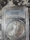 2009 Silver American Eagle MS-68 PCGS Certified And Slabbed.