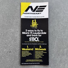 NORTHEAST AIRLINES   Last Ever NE Timetable  ...