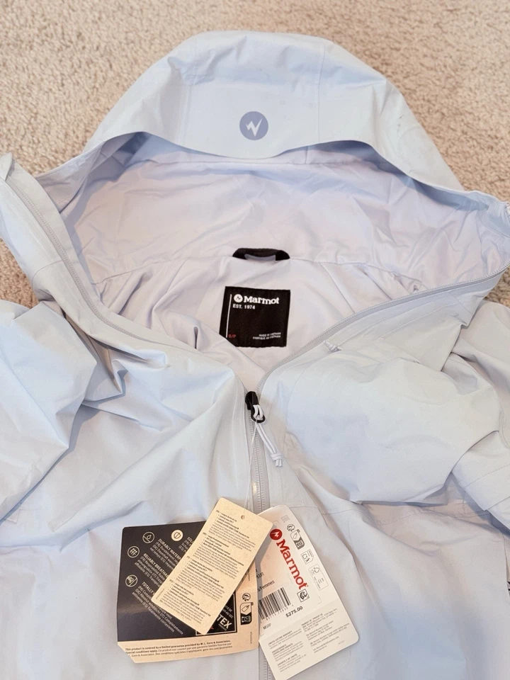 Marmot Waypoint Gore-Tex Women's Jacket, Vapor Blue, Small. New W/ Tags! - Image 4 of 4
