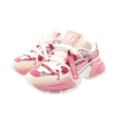 DOLCE & GABBANA Air Master Mesh Sneaker Schuhe #37 Leder Wildleder Stoff PK G...