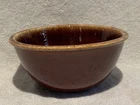 Vintage 70’s Hull Pottery 7” Nesting Mixing Bowl Brown Dip Glaze