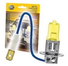 Hella 55w Yellow Vehicle Light Bulb Fog Rain Off Road Safety Pack Of 2