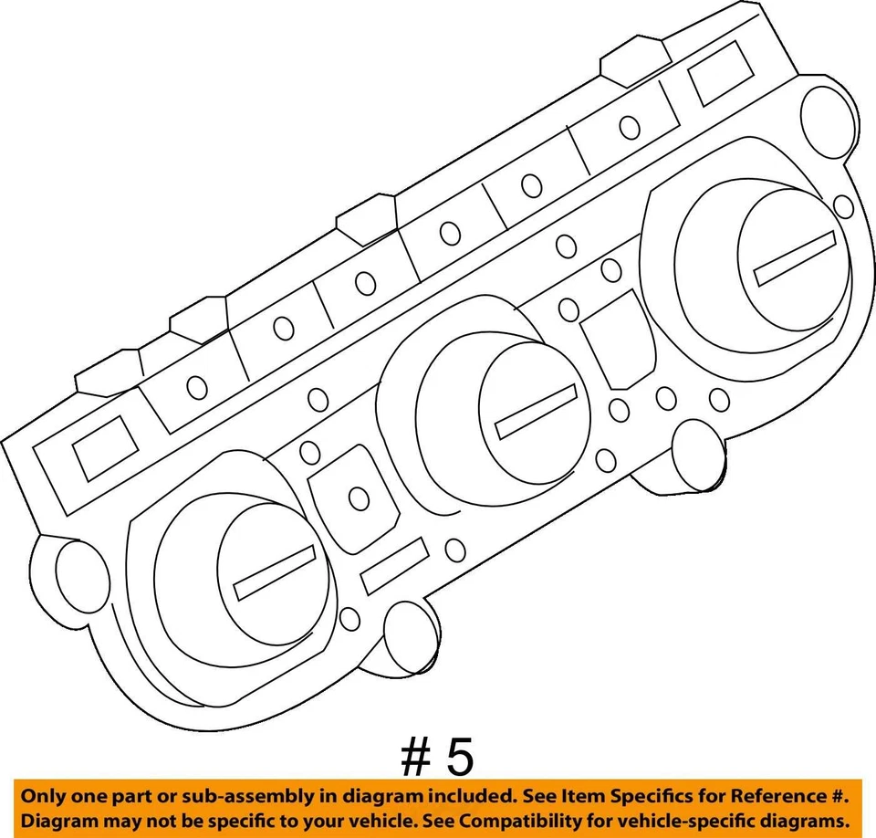Volkswagen Golf 2015-2016 aire acondicionado calefacción climatización 5gm907426a CSKR6 Foto 4 de 4