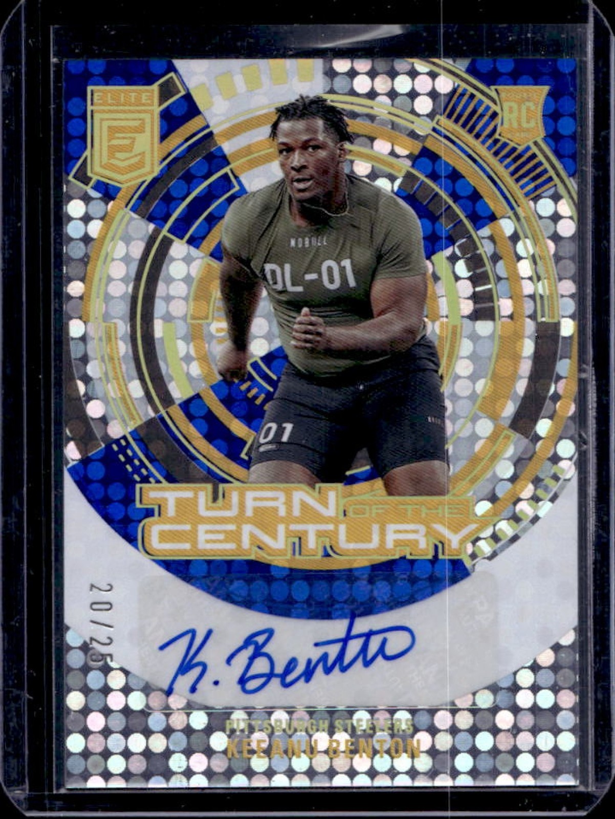 Keeanu Benton Panini Donruss Elite Turn of the Century Autograph #TCKBE Blue