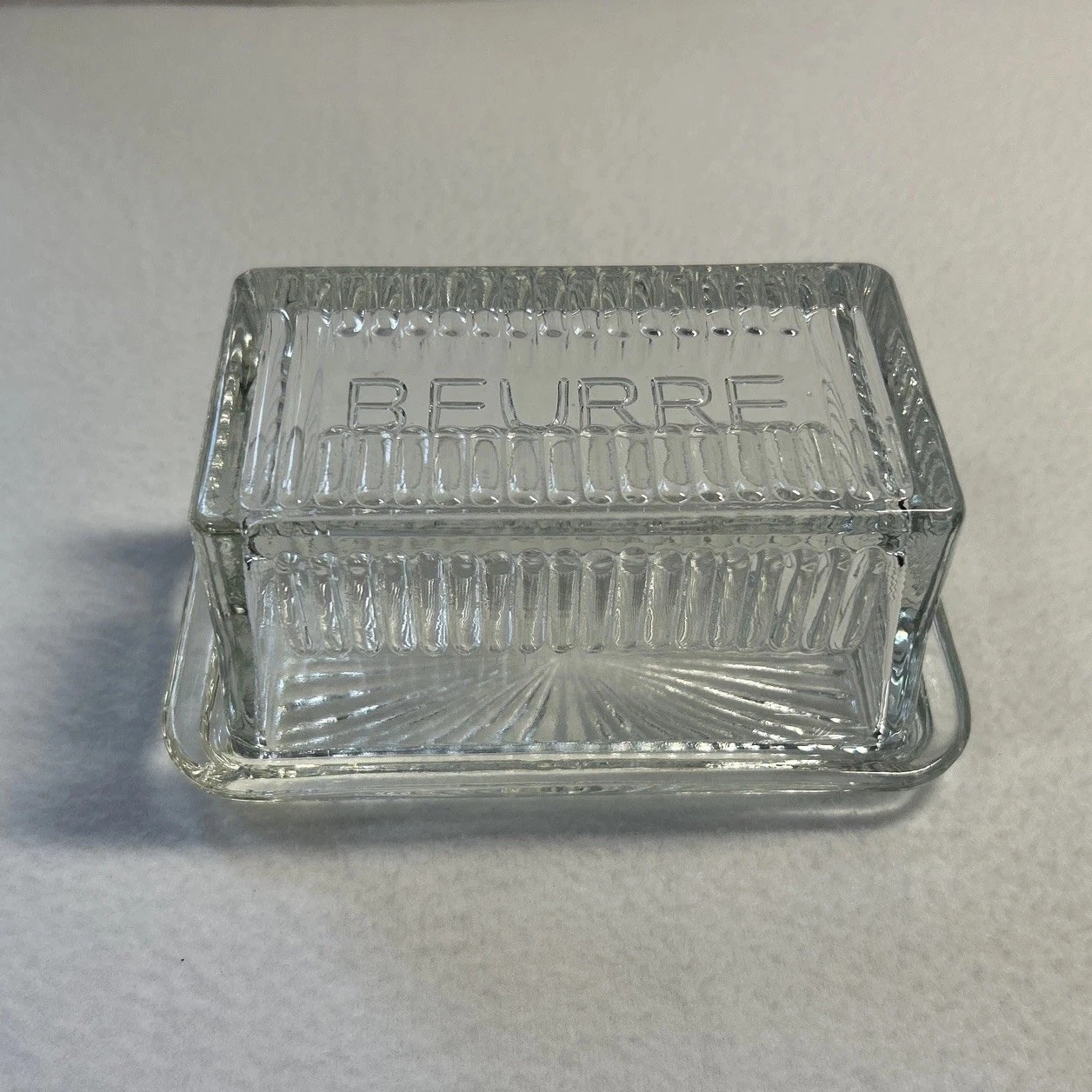 French Beurre Glass Butter Dish W Lid Francophile Depression Glass Anthropologie
Opens in a new wind
