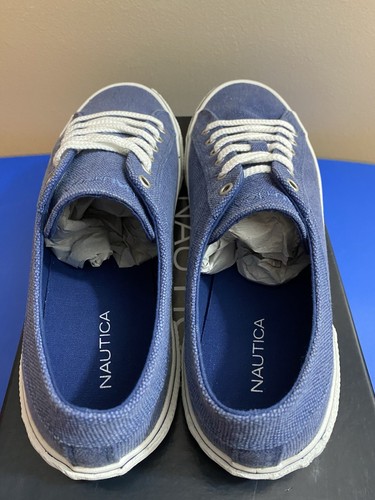 NAUTICA HEADWAY MEN’S LACE BLUE OXFORD SHOES SIZE 10 NEW IN BOX FREE SHIPPING - Picture 6 of 7