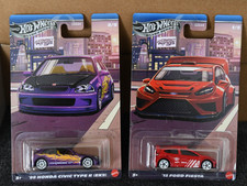 Hot Wheels Silver Series ‘12 Ford Fiesta Compact Kings 1/5 Red + Honda civic 2/5