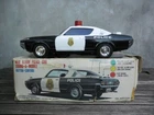 Toyota Crown Police Car 1971 Battery-Powered Works Well Japan RARE with sound