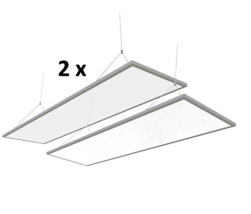 2 Stk. LED Pendelleuchte Panel 120x30 DALI dimmbare Büroleuchte Hängelampe KNX