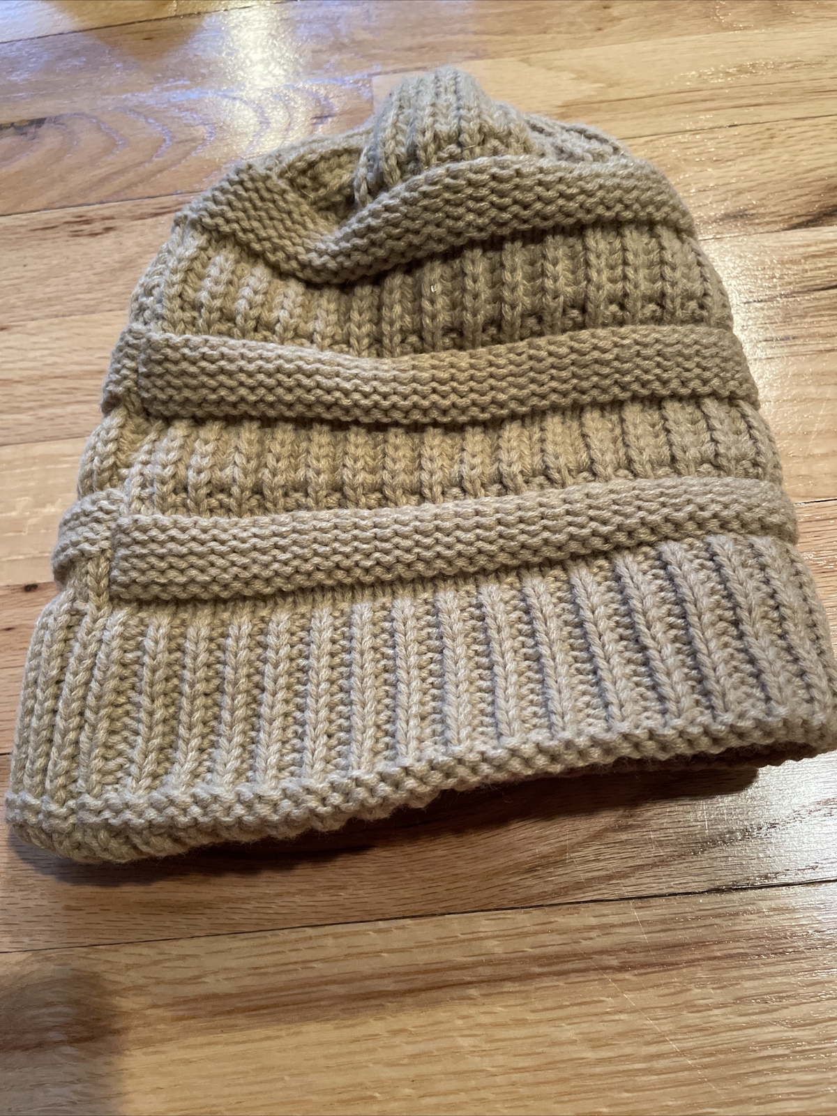 PONY Cappello donna Galange marrone chiaro "coda di cavallo in cima" OSFA