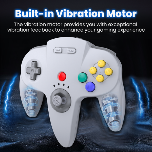 Wireless N64 Controller For N64 Nintendo Switch PC NSO Mac Windows w/Rumble Pak - Picture 46 of 49