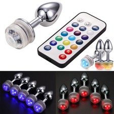 Male-Metal-Prostate-Anal-Butt-Plug-Massager-Dildo-Men-Women-Toys-Use Lubricants