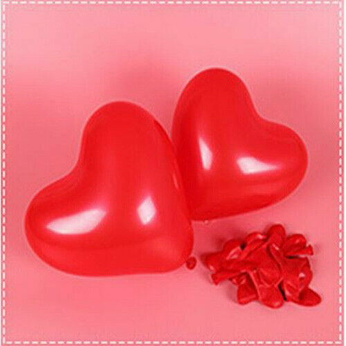 25 pk Red & White Heart Shape Balloons Valentines Special Decorations baloons UK - Picture 7 of 12