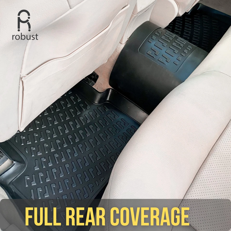 Floor Mats Liners For Mitsubishi Montero 2012-2017 All Weather Heavy Duty Rugs - Image 4 of 4