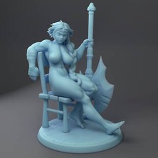 Merc Woman Pinup | Fantasy Miniature DnD Tabl...