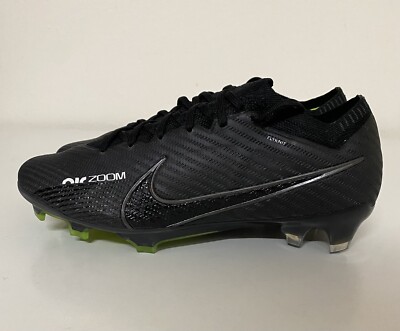 Nike Zoom Mercurial Vapor 15 Elite FG Mens Sz 9 Black Soccer Cleats DJ4978-001