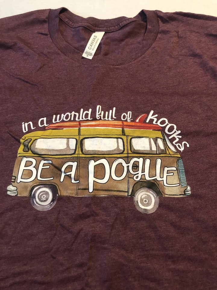 Camiseta para hombre talla XL camiseta gráfica Be A Pogue color púrpura G2D20 Foto 3 de 4