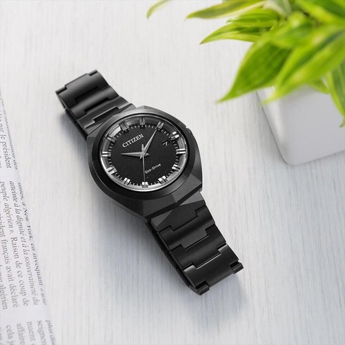 Reloj de vestir Citizen Eco-Drive 365 BN1015-52E negro de cristal de zafiro s... - Imagen 4 de 6