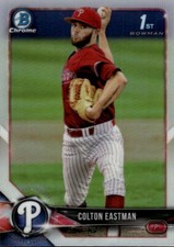 2018 Bowman Draft Colton Eastman #BDC-96 Chrome Refractors Philadelphia 14N