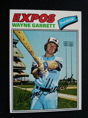 1977 Topps Baseball Card # 417 Wayne Garrett - Montreal Expos