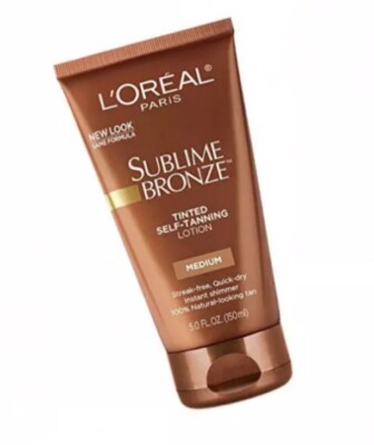 L'Oreal Paris Sublime Bronze Tinted Self Tanning Lotion, Medium Natural Tan 5 fl
